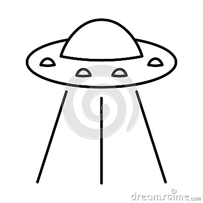 Alien Line Style vector icon which can easily modify or edit Vector Illustration