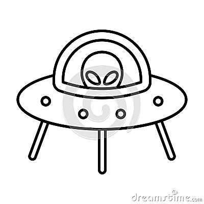 Alien Line Style vector icon which can easily modify or edit Vector Illustration