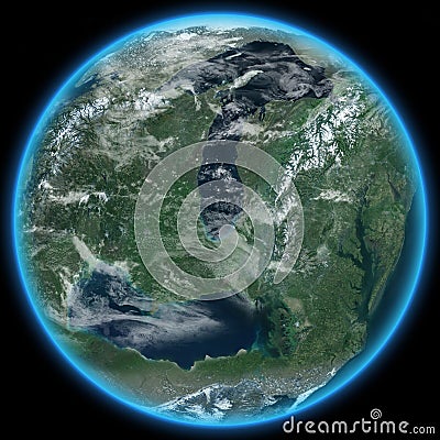 Alien Planet Terraformed Stock Photo