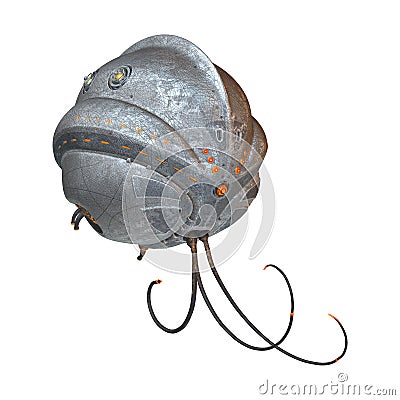 Alien Space Ship Stock Photo