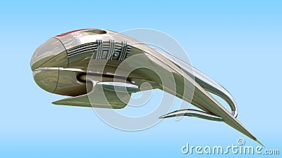 Alien spacecraft design Stock Photo