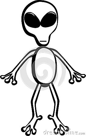 Alien vector illustration Vector Illustration