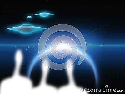 Aliens Stock Photo