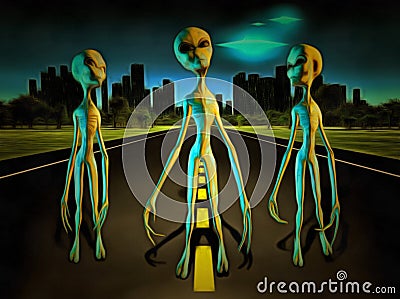 Aliens Stock Photo