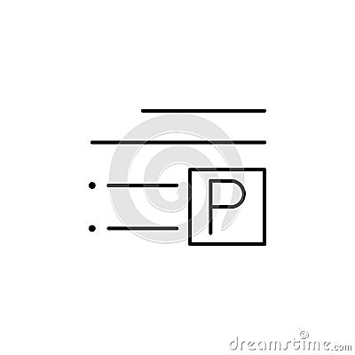 Align, bottom, format, right icon. Element of text and typography for mobile concept and web apps icon. Thin line icon Vector Illustration