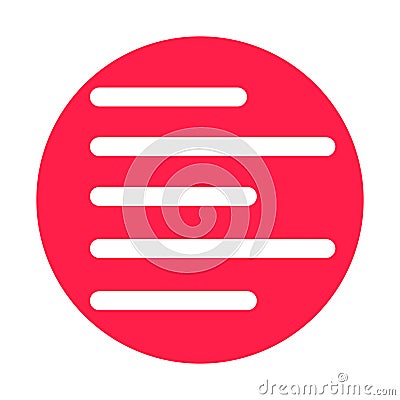 Align Line Style vector icon which can easily modify or edit Vector Illustration