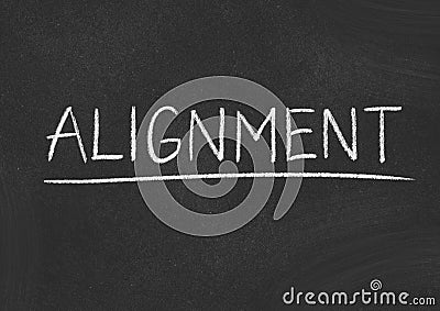 Alignment Stock Photo