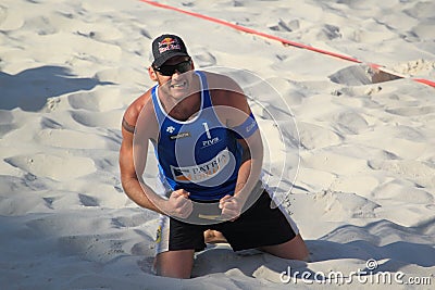 Alison Cerutti - beach volleyball joy Editorial Stock Photo