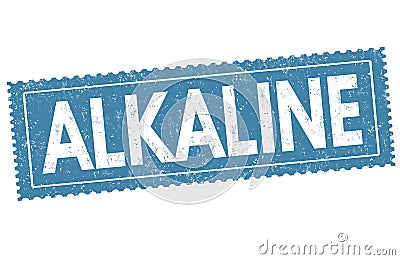 Alkaline sign or stamp Vector Illustration