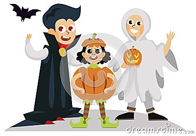 All Hallows Eve day horror party poster Vector Illustration