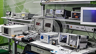 laboratory Electronic equipment device instrument Stock Photo