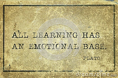 Emotional base Plato Stock Photo