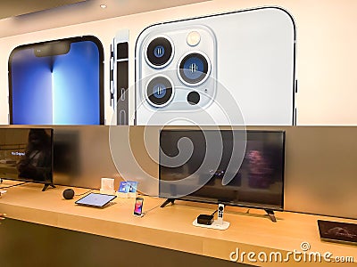 The all new iPhone 13 smartphones. Editorial Stock Photo