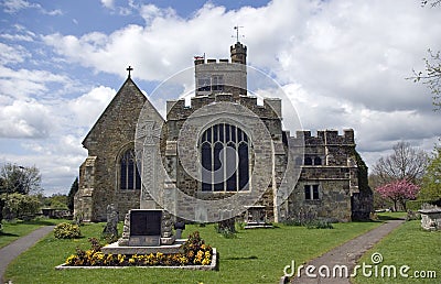 All Saints Church at Biddenden Kent Stock Photo