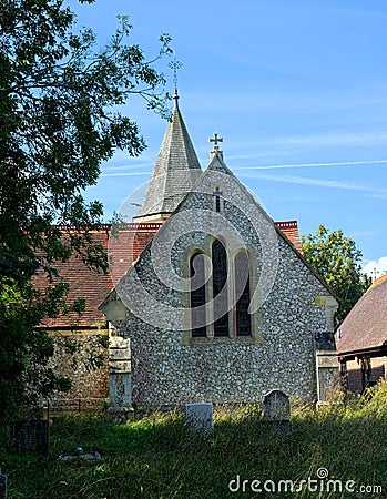 All Saints Church, Plumpton Green, Sussex, UK. Editorial Stock Photo