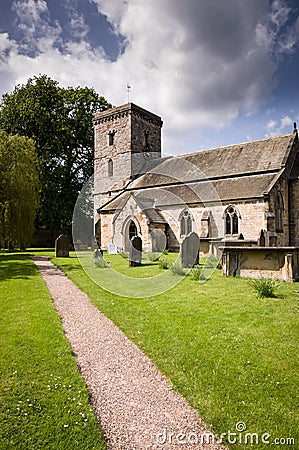 All Saints Church-Village of Hovingham Stock Photo