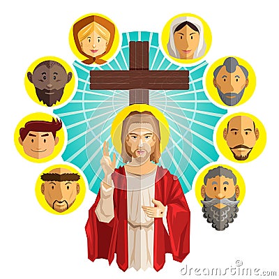 All Saints Day Illustration Vector Illustration