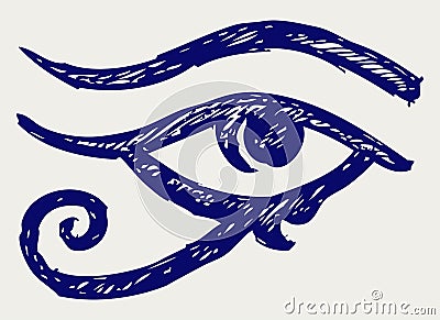 All seeing eye Vector Illustration