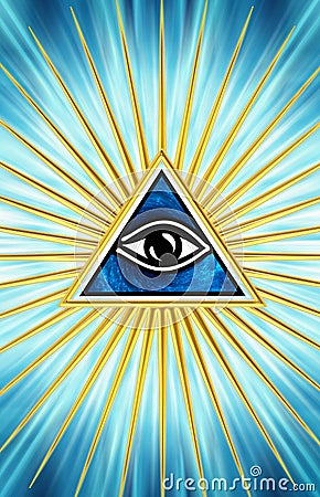 All Seeing Eye - eye of providence Stock Photo