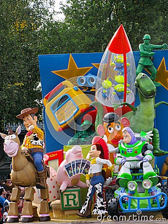 All star express at Disneyland Editorial Stock Photo