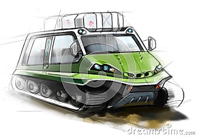 All-terrain vehicle Stock Photo