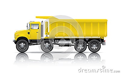 All wheel drive dumper Stock Photo