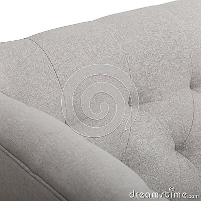 The all-white leather Jett Sofa has the clean-cut lines for a stylish finish to any living room.3-seater couch Stock Photo