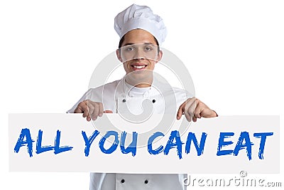 All you can eat buffet eating lunch dinner restaurant food cook Stock Photo