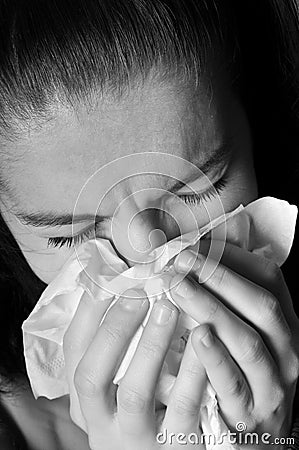 Allergies cold flu Stock Photo