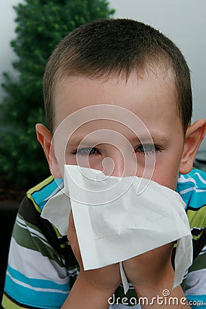 Allergy and conjunctivitis or flu Stock Photo