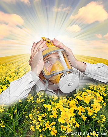 The allergy. Stock Photo