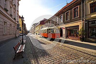 Alley in Bydgoszcz Stock Photo