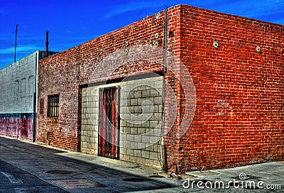 Alley Corner Stock Photo