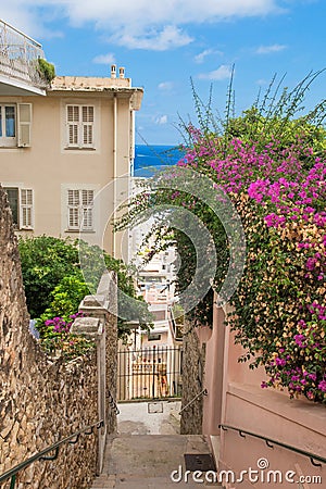 Alley in Monte Carlo Stock Photo