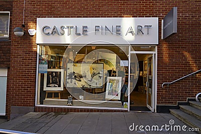 Alley shops and restaurants in Windsor England Editorial Stock Photo