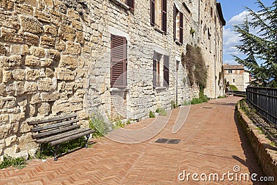 Alley in a typical Italian village Stock Photo