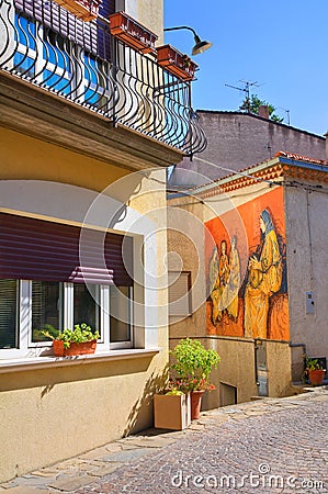 Alleyway. Satriano di Lucania. Italy. Stock Photo