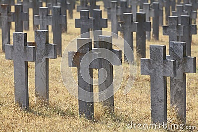 Allied cemeteries Stock Photo