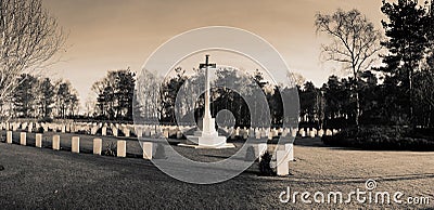 Allied soldiers graves Stock Photo