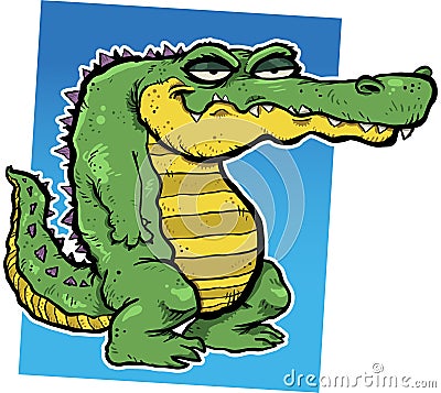 Alligator Cartoon Illustration