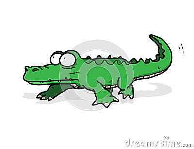 Alligator/Crocodile Vector Illustration