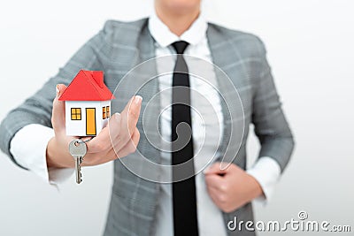 Allocating Savings To Buy New Property, Saving Money To Build House Stock Photo