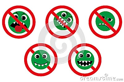 Allowed and forbidden emotions Stock Photo