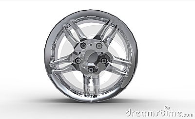 Alloy Car Rim Wheel Stock Photo