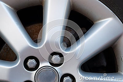 Alloy wheel Stock Photo