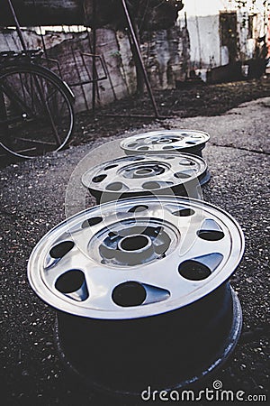 Alluminium car rims 16 inch Stock Photo