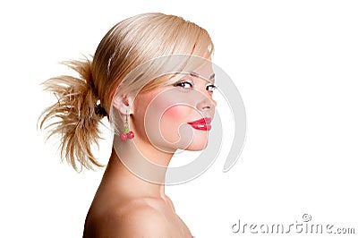 Alluring blonde Stock Photo