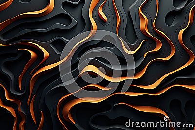 Alluring visual symphony unfolds in abstract composition, showcasing intricate pattern texture dance. Dynamic shapes Stock Photo