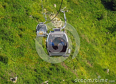 Almaty - Cable car Editorial Stock Photo