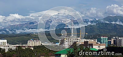 Almaty city. Editorial Stock Photo